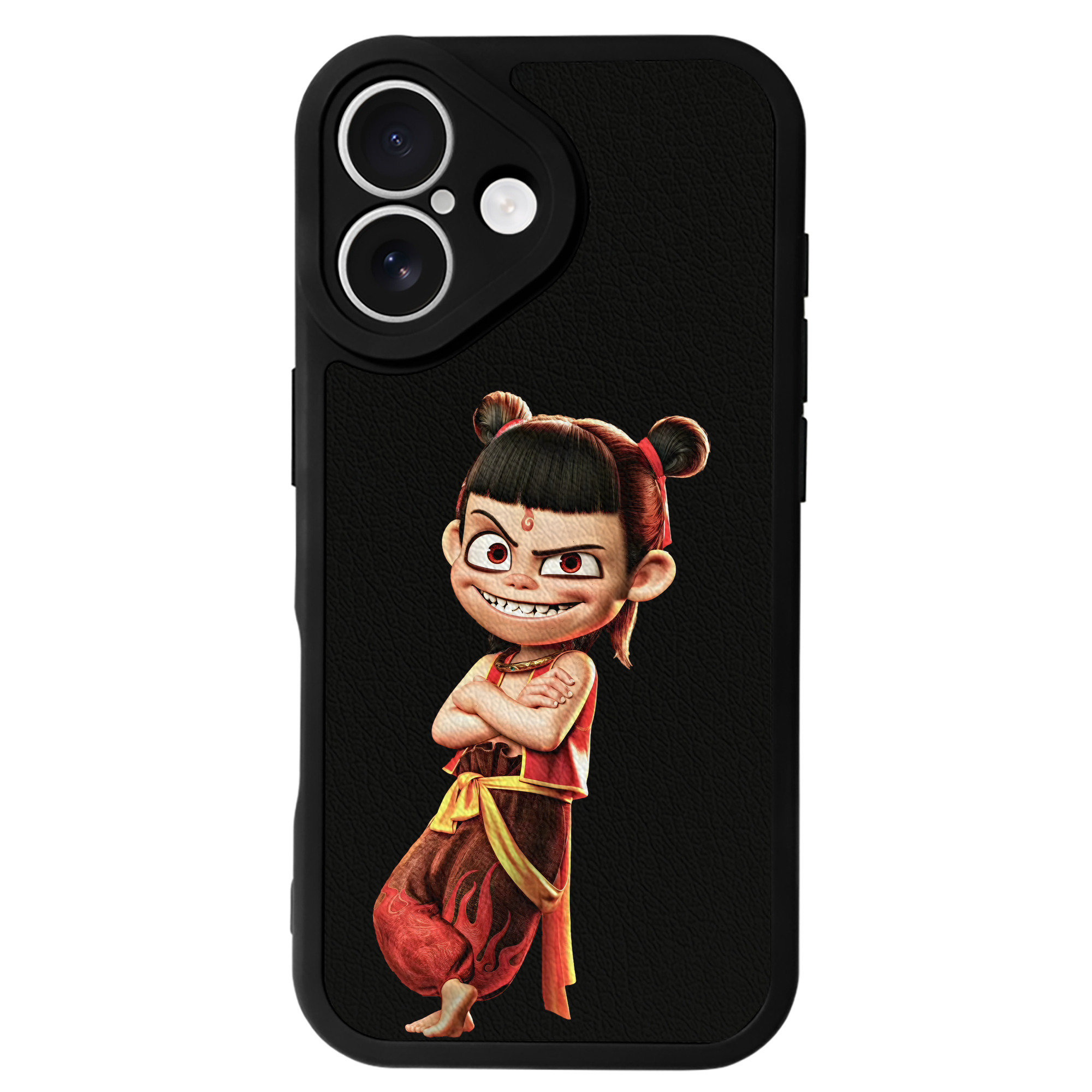 （画像用） Ne Zha 2 ナタ 魔童の大暴れ 【iPhone 16シリーズ対応】シリコンスマホケース（レザー調） 材質：シリコン